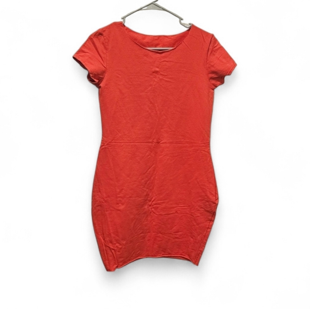 Coral Short Sleeve Dress